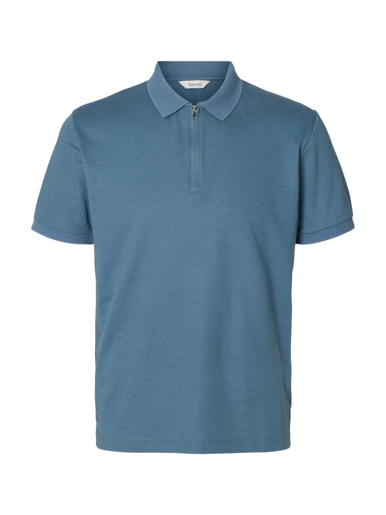 Selected homme Herren Polo-Shirts Blue Mir