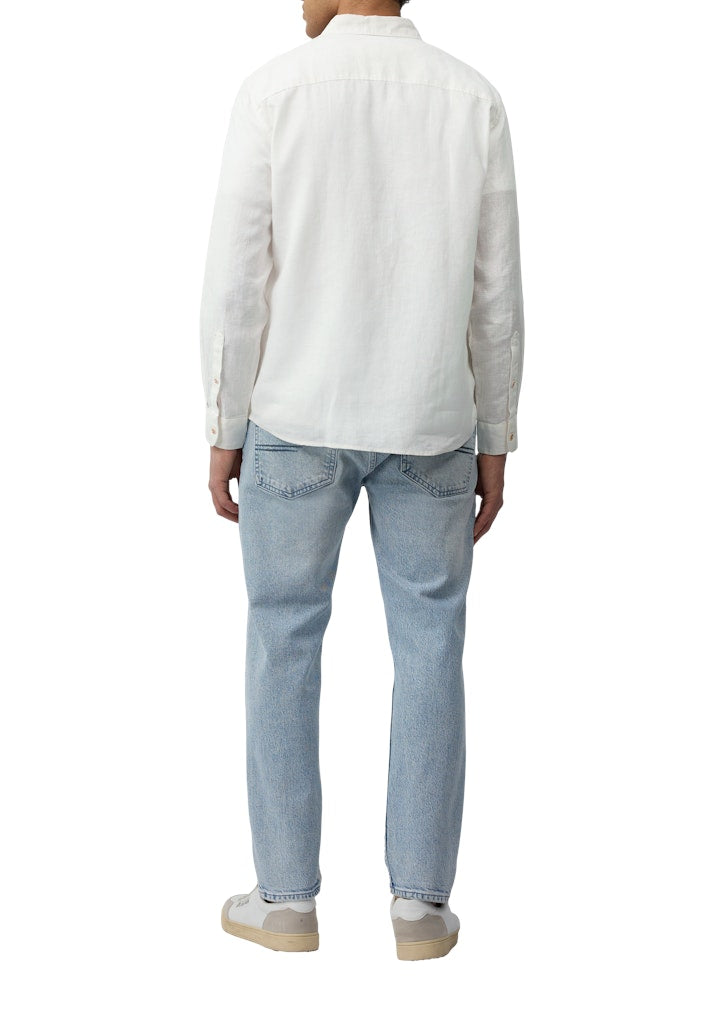 S. Oliver red Herren Hemden lang White