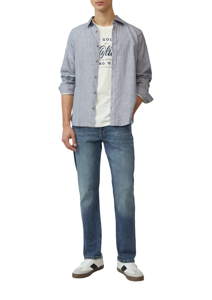 S. Oliver red Herren Hemden lang Blue