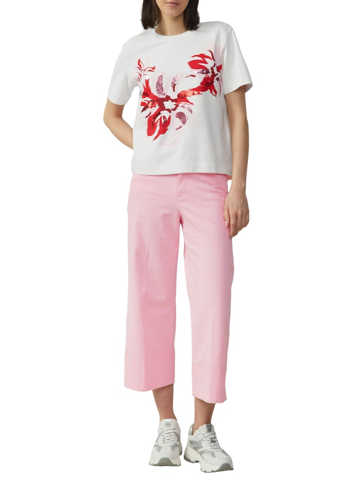 S. Oliver red Damen Sweatshirts White