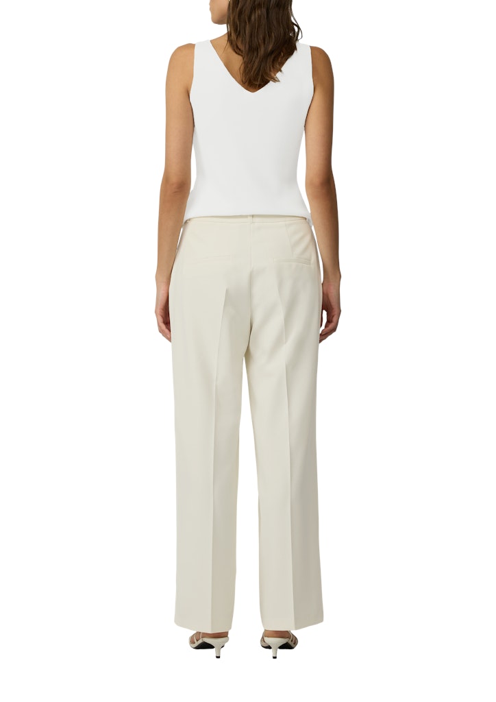S. Oliver black Damen Hosen White