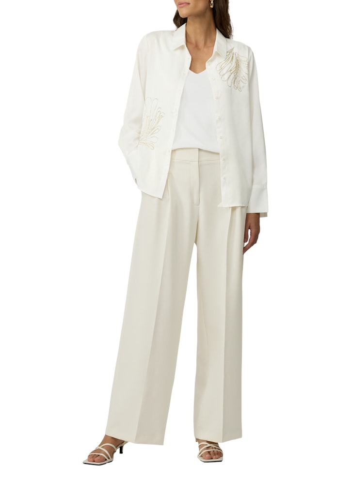 S. Oliver black Damen Hosen White