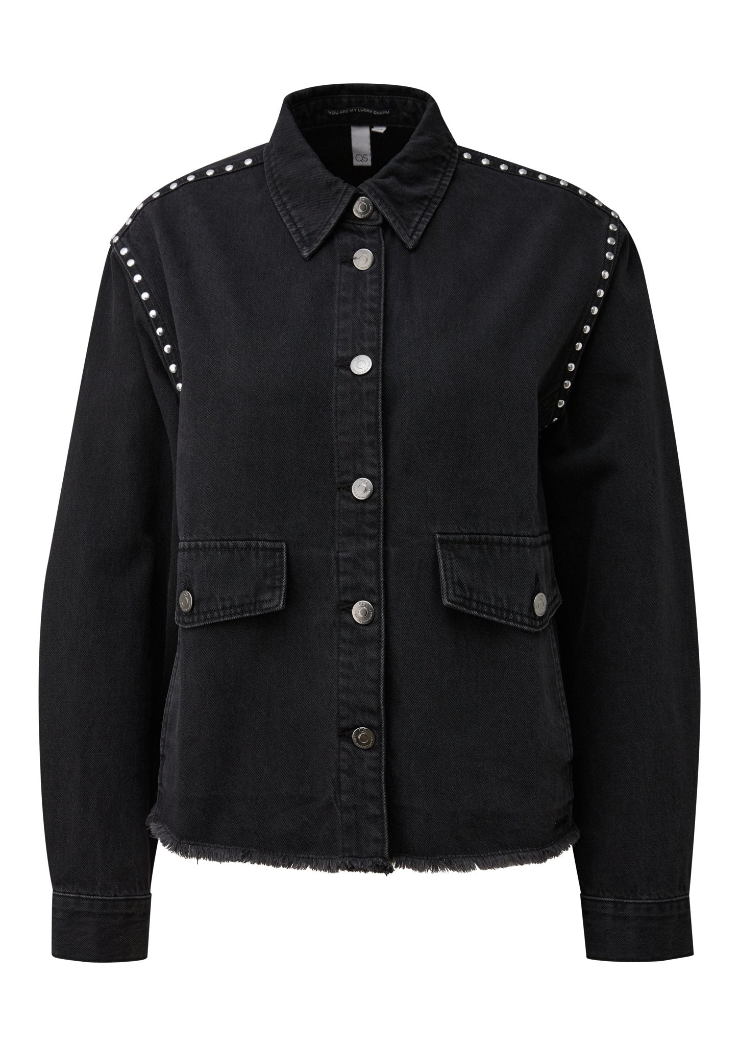 QS by S.Oliver Damen Blusen Y Grey/Black