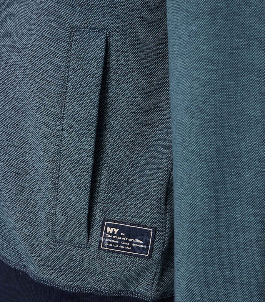 Casa Moda Herren Sweatjacken Tuerkis