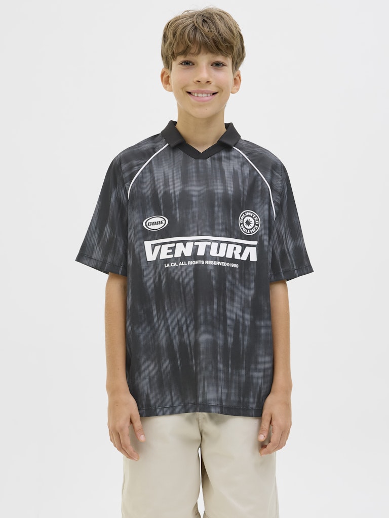 Jack & Jones Jungen T-Shirts Black/Asphalt