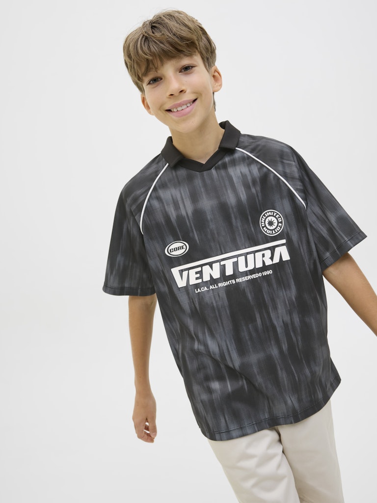 Jack & Jones Jungen T-Shirts Black/Asphalt