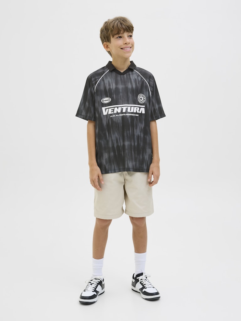 Jack & Jones Jungen T-Shirts Black/Asphalt