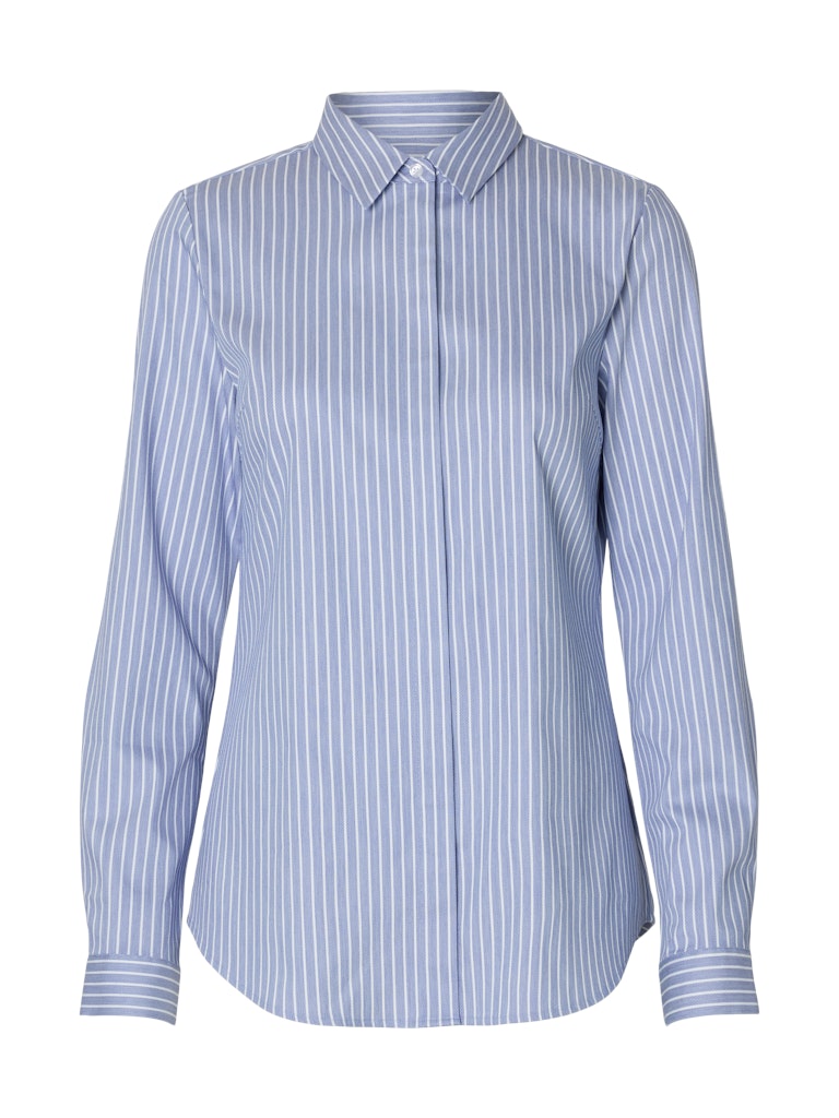 Selected Femme Damen Blusen Dusty Blue/Brig