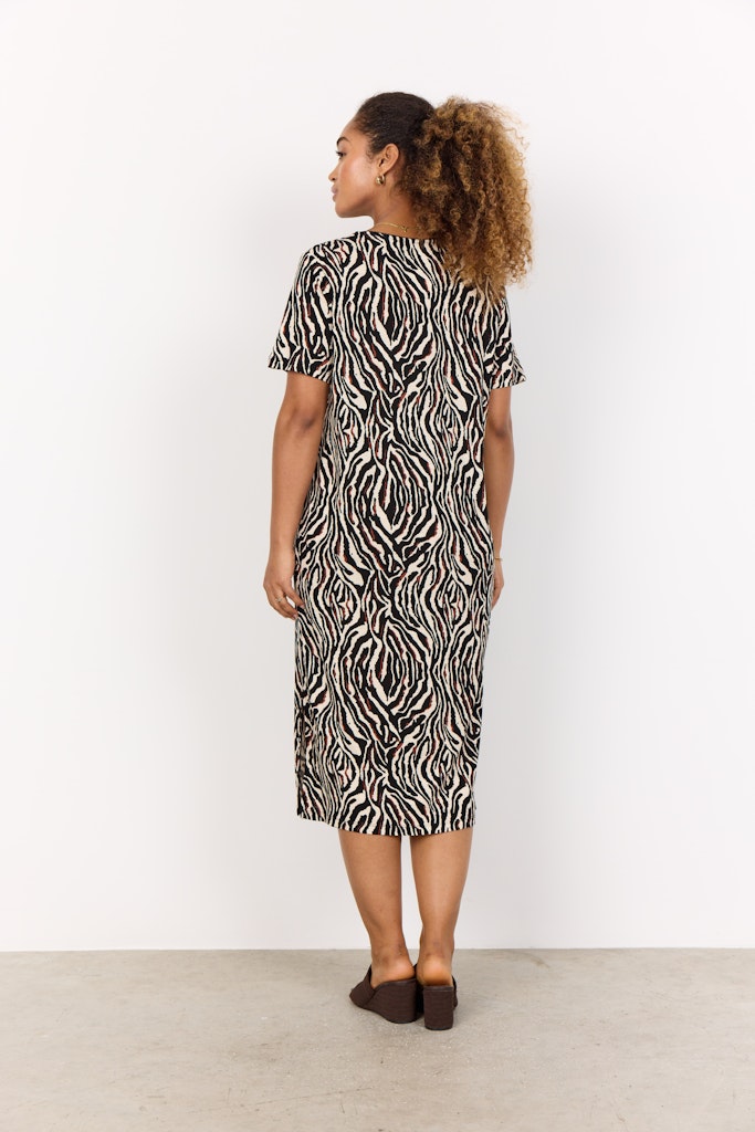 Soya Concept Damen Kleider Black Combi