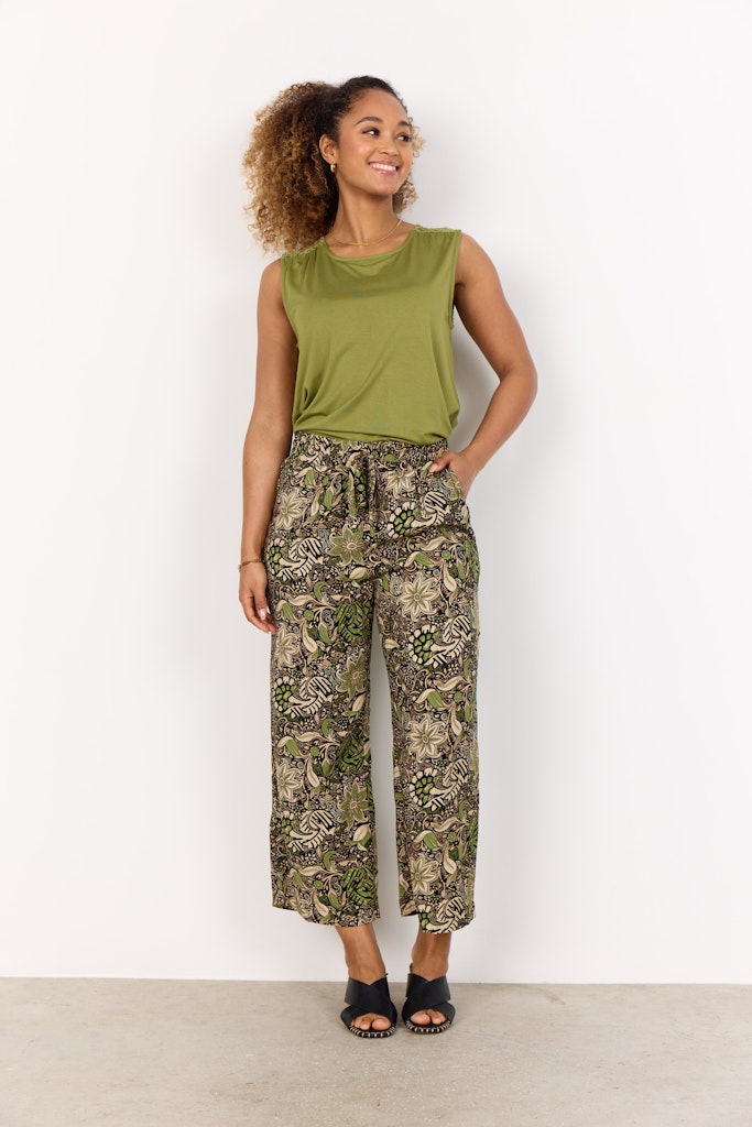 Soya Concept Damen Hosen Calliste Green