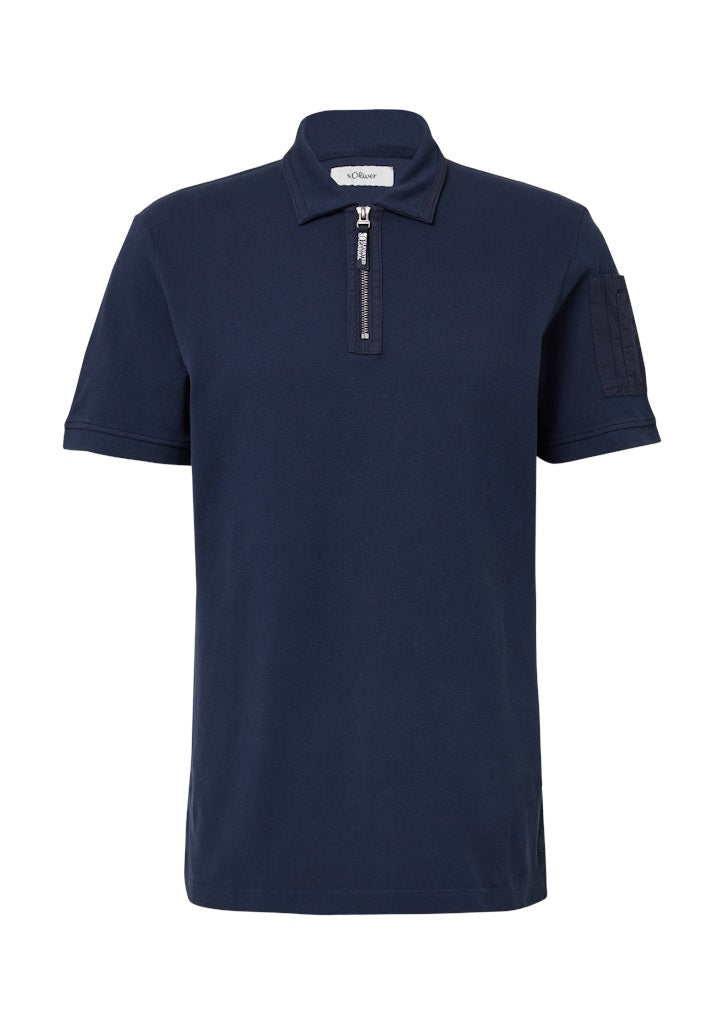 S. Oliver red Herren Polo-Shirts Blue