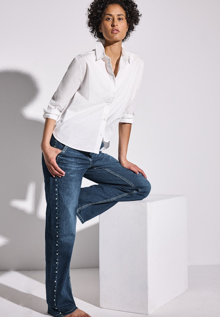 Street One Damen Hosen Dark Blue