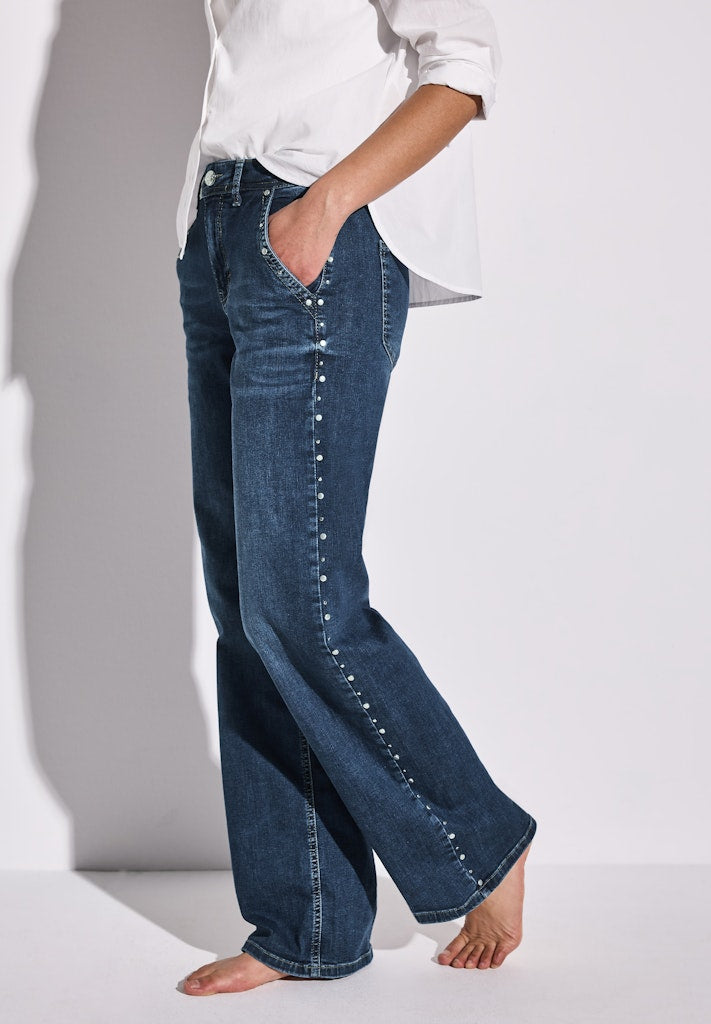 Street One Damen Hosen Dark Blue