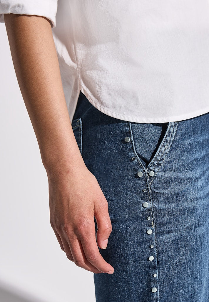 Street One Damen Hosen Dark Blue
