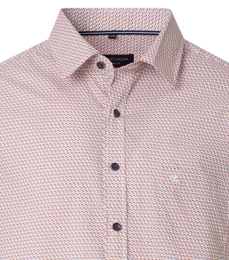 Casa Moda Herren Hemden kurz Rot