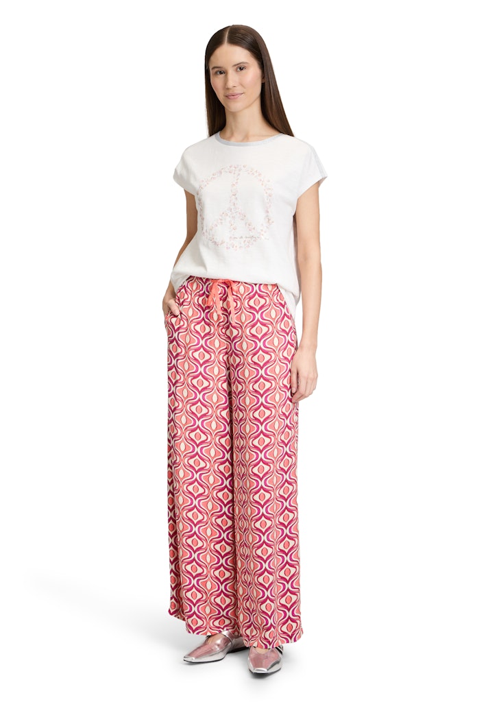 Cartoon Damen Hosen Pink/Apricot