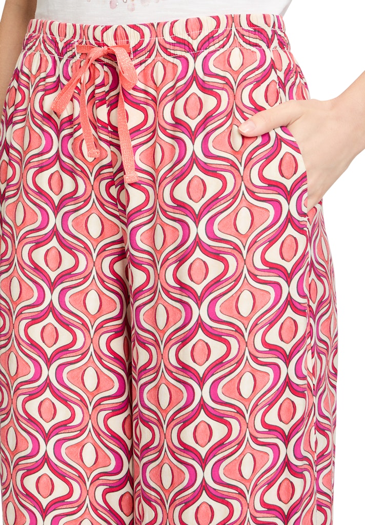 Cartoon Damen Hosen Pink/Apricot