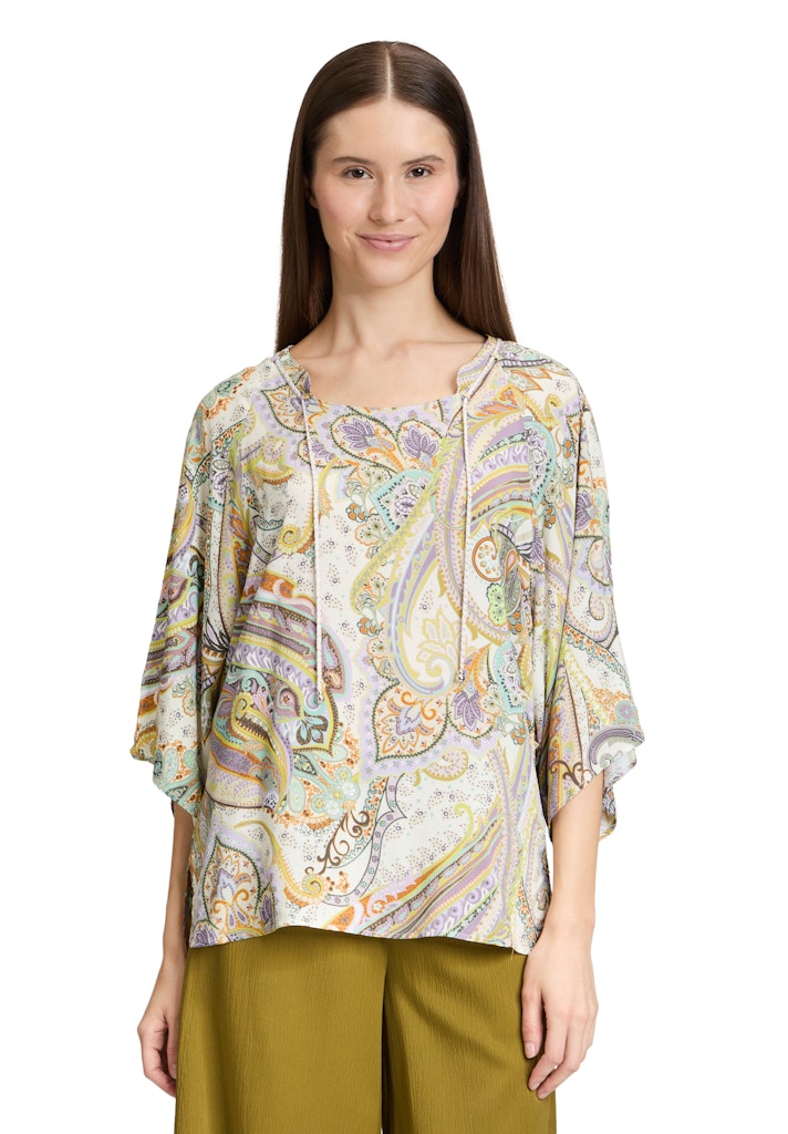 Cartoon Damen Blusen Green/Purple