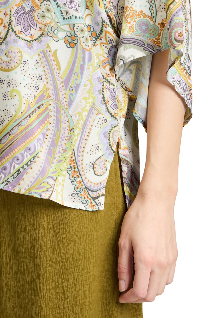 Cartoon Damen Blusen Green/Purple