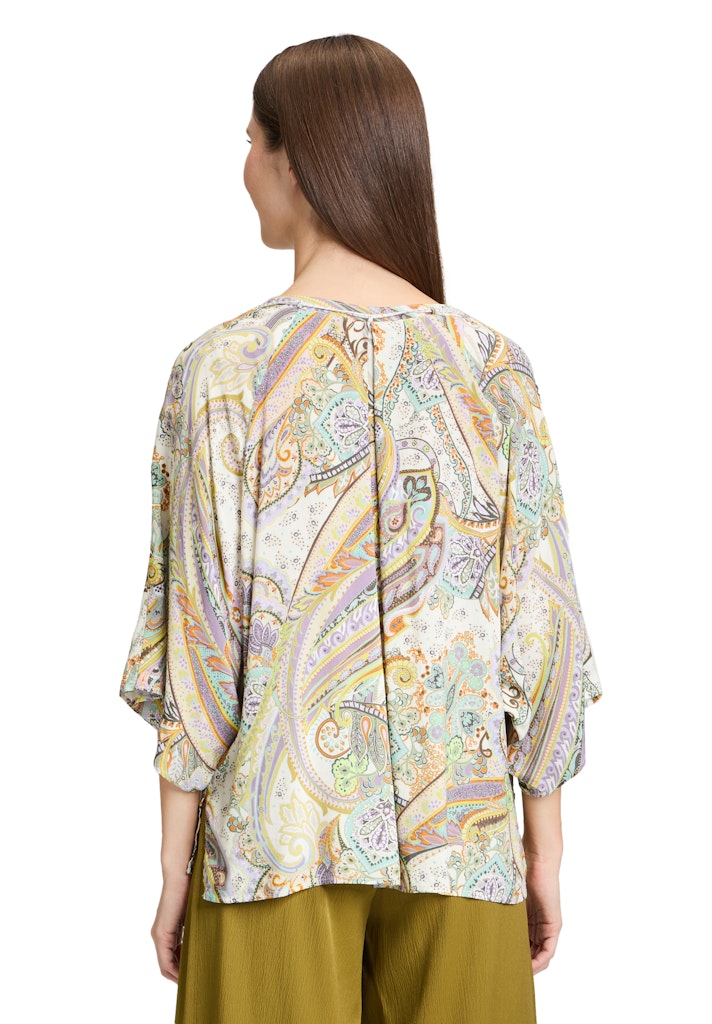 Cartoon Damen Blusen Green/Purple