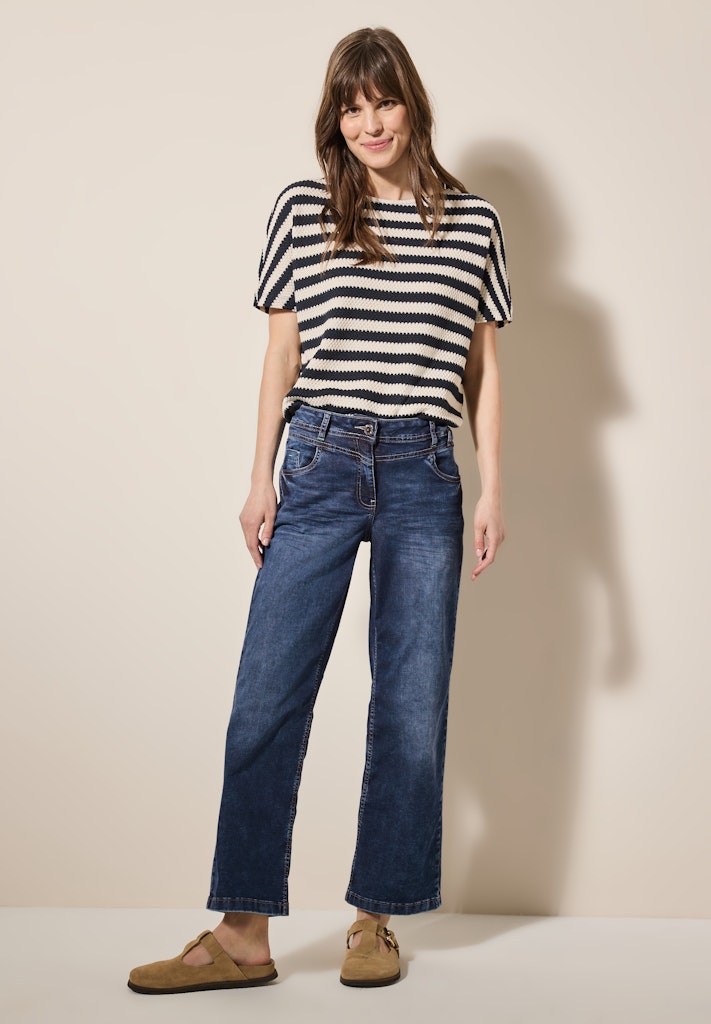 Cecil Damen Hosen Mid Blue