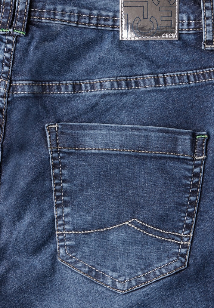Cecil Damen Hosen Mid Blue