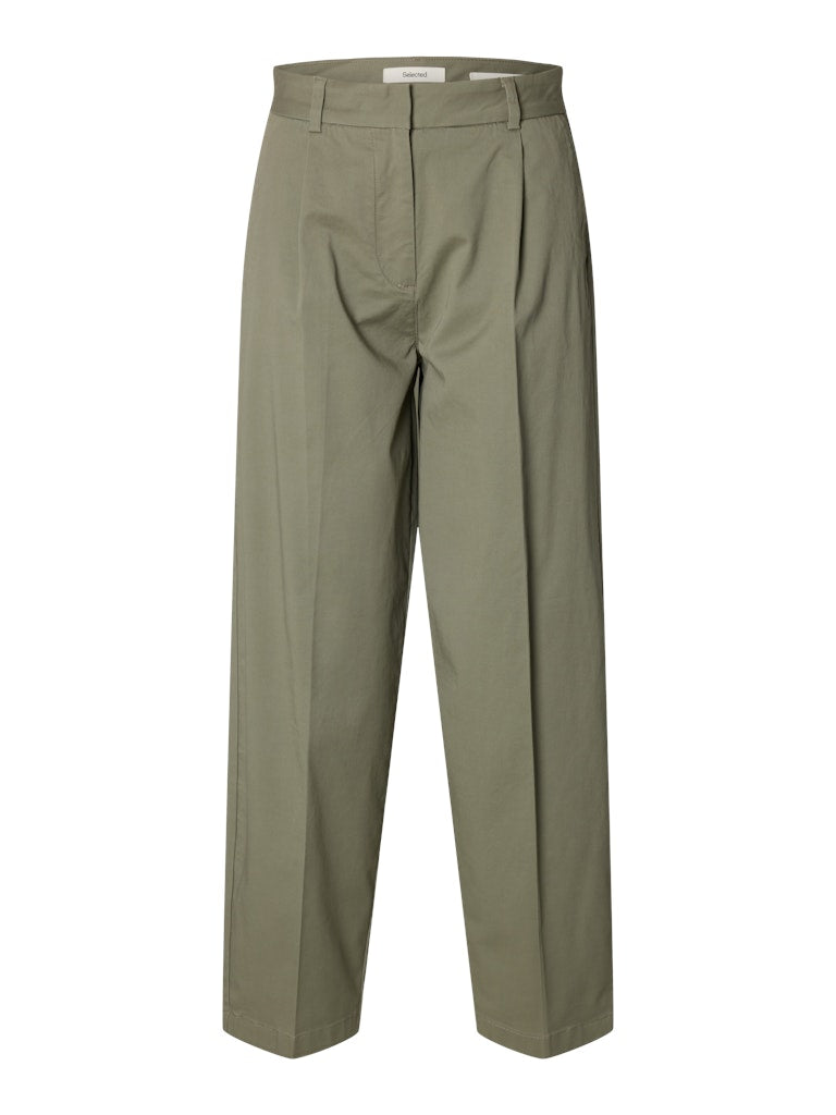 Selected Femme Damen Hosen Vetiver