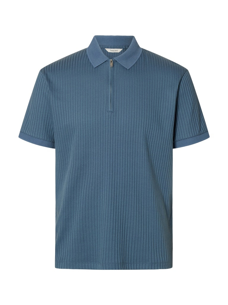 Selected homme Herren Polo-Shirts Blue Mir