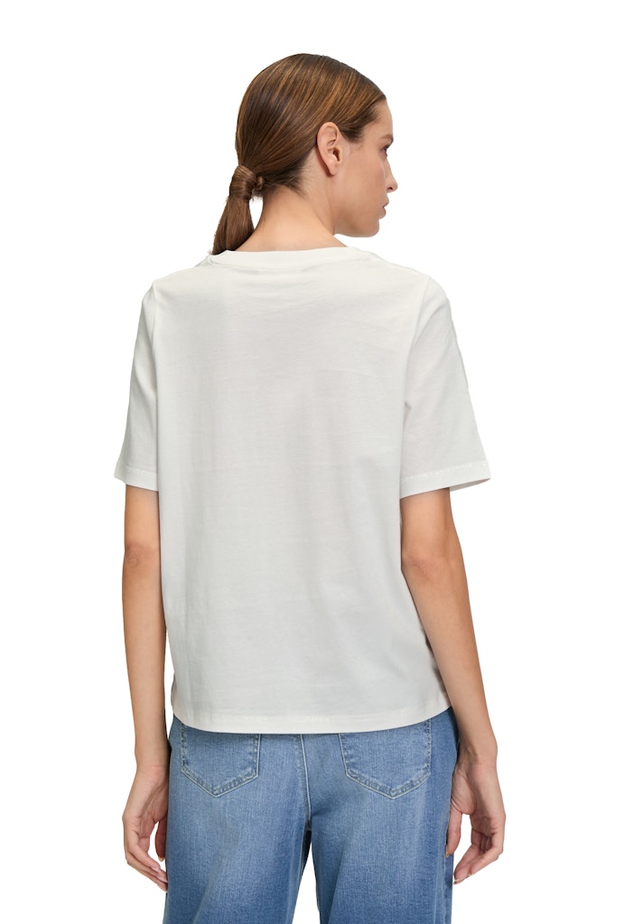 Cartoon Damen T-Shirts Patch Cream/Gre