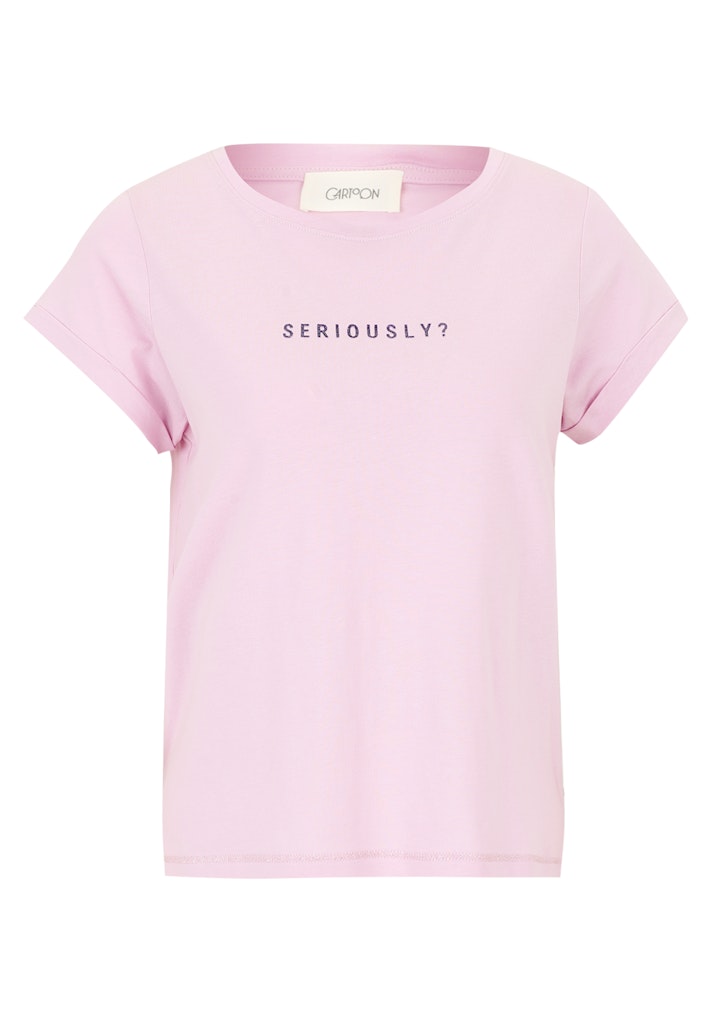 Cartoon Damen T-Shirts Patch Pink/Purp