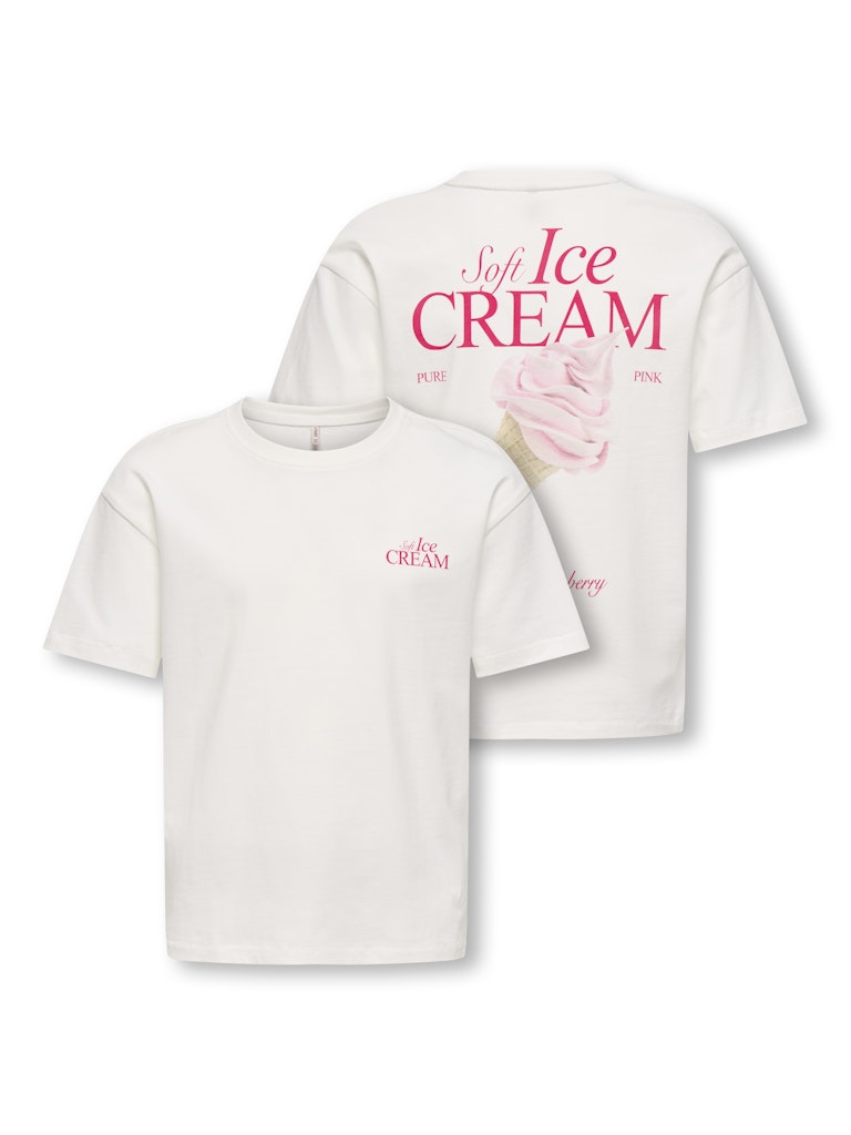 Only Mädchen T-Shirts & Tops Cloud Dancer/Ic
