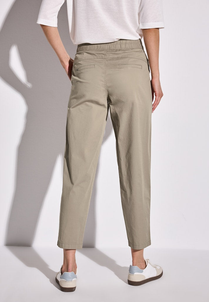 Street One Damen Hosen Buff Grey