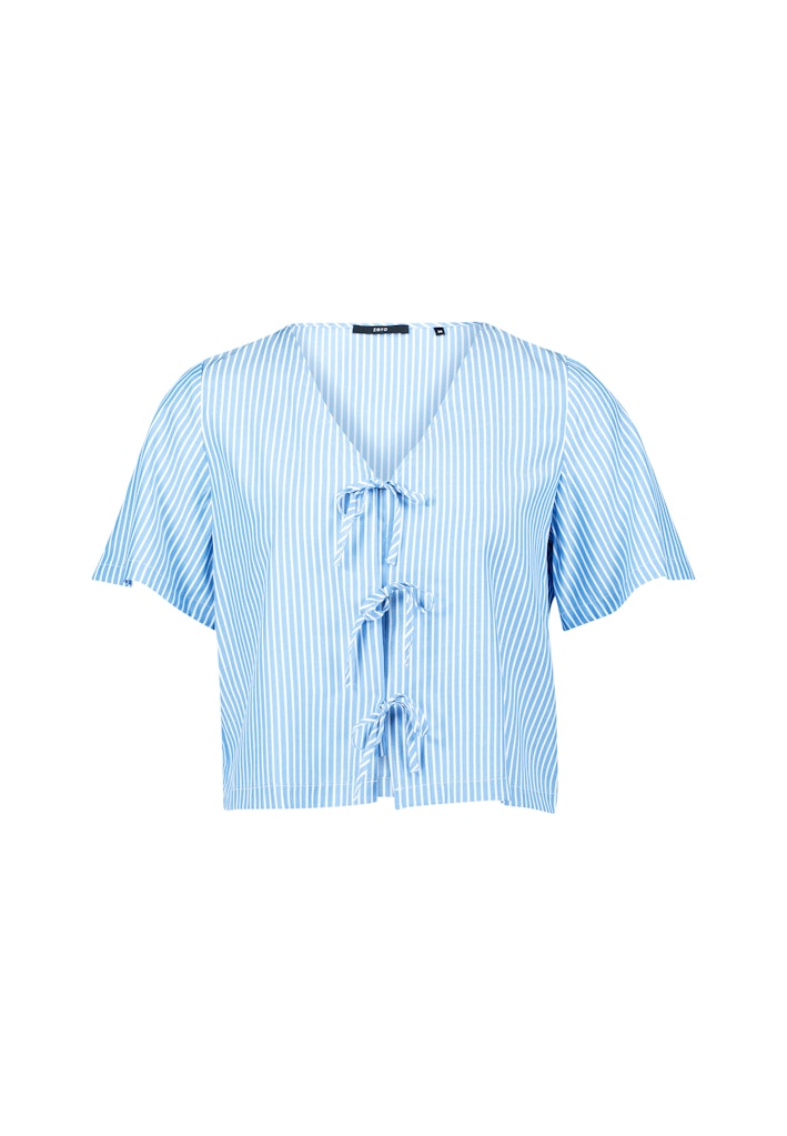 Zero Damen Blusen Classic Bluewhi