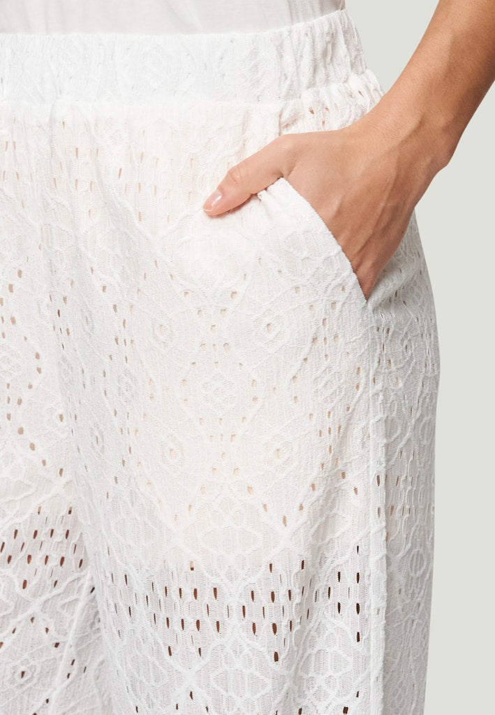 Zero Damen Hosen Brilliant White