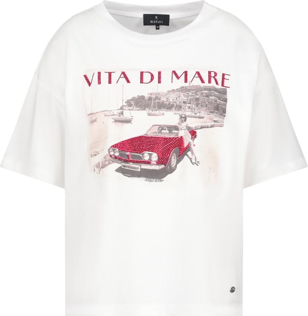 Monari Damen T-Shirts Cream