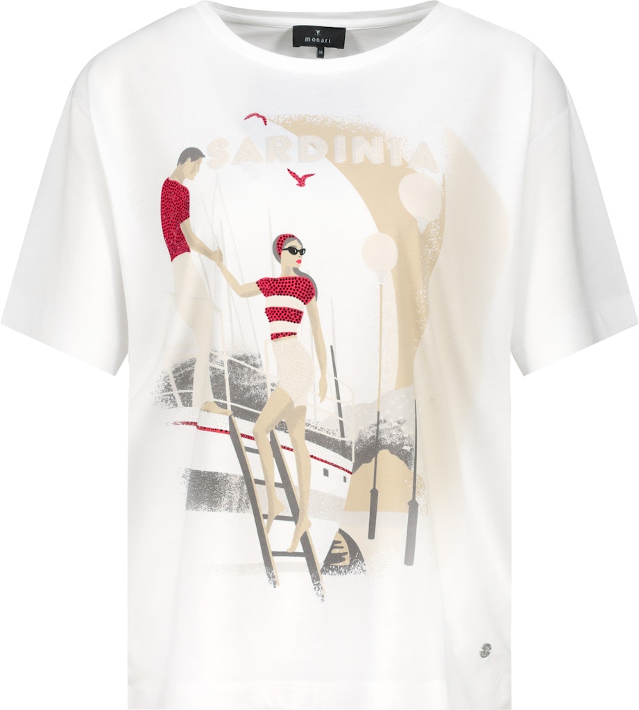 Monari Damen T-Shirts Cream