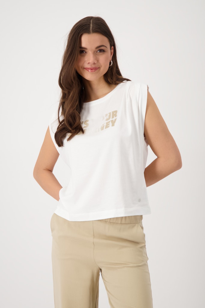 Monari Damen T-Shirts Cream