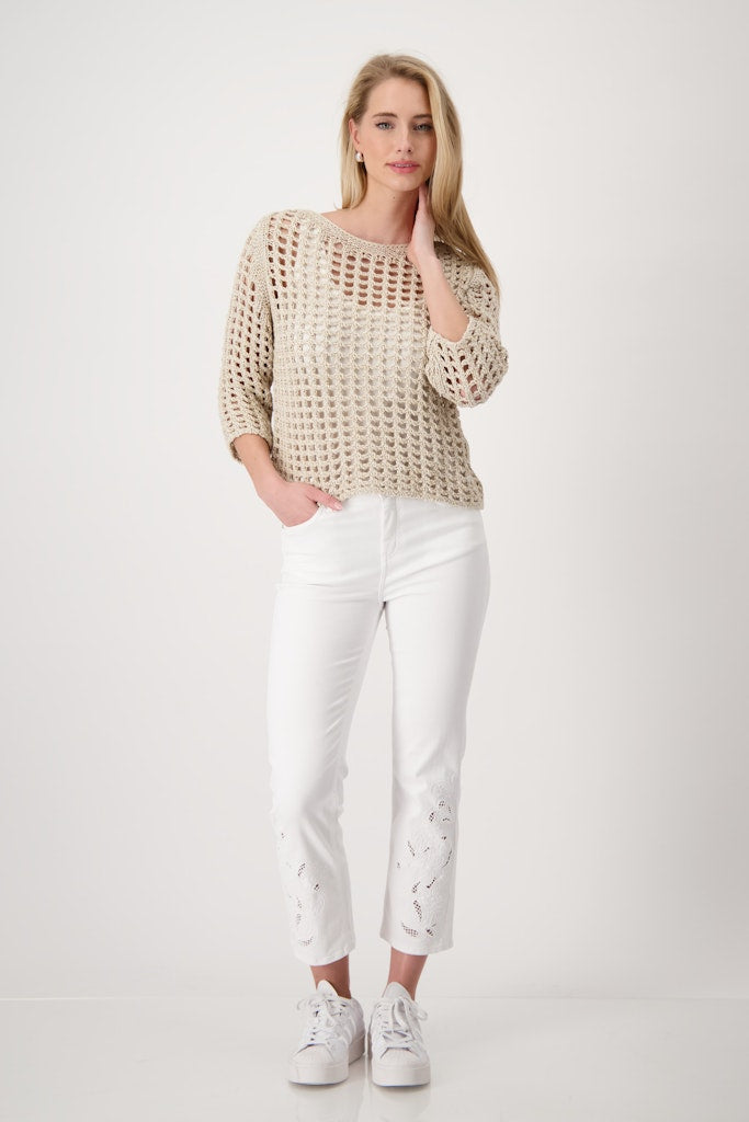 Monari Damen Pullover Camel