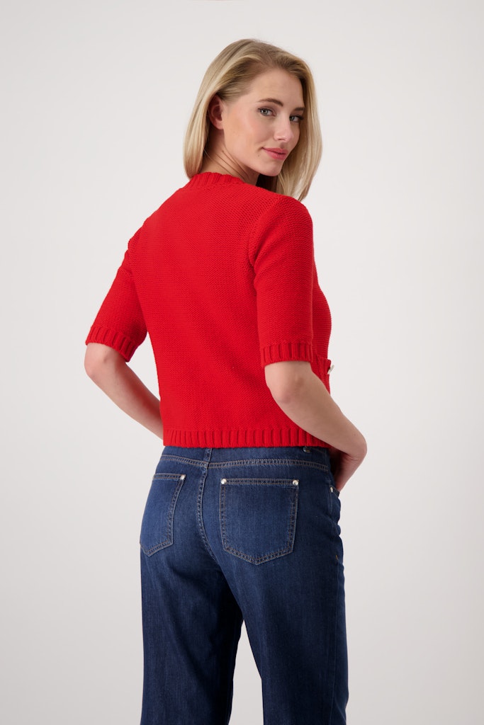 Monari Damen Strickjacken Red