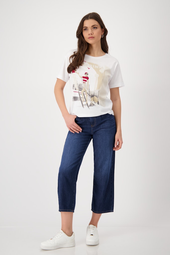 Monari Damen T-Shirts Cream