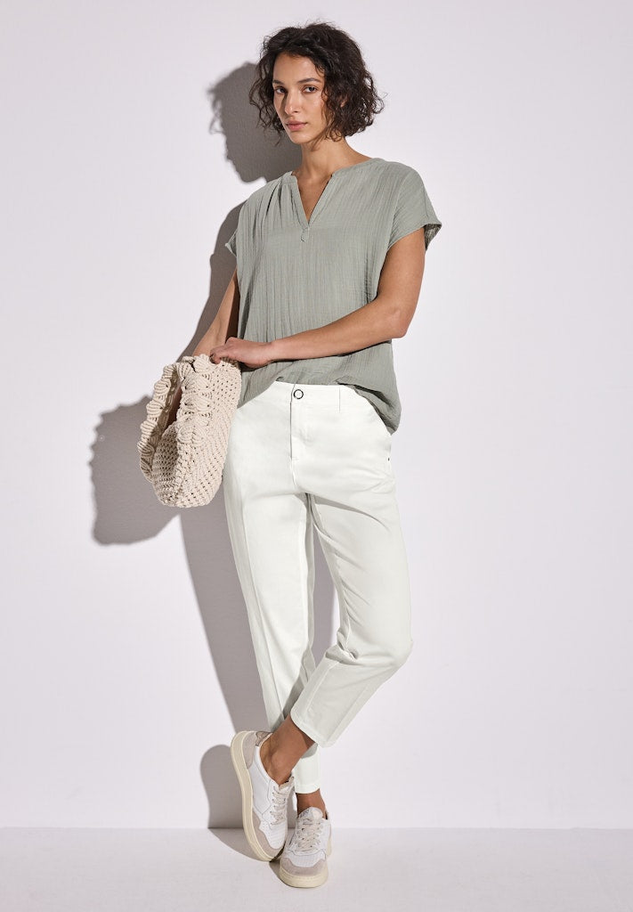 Street One Damen Hosen  Off White