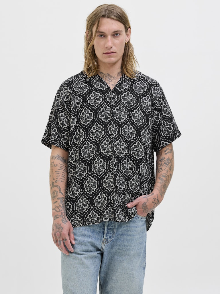 Jack & Jones Herren Hemden lang Black
