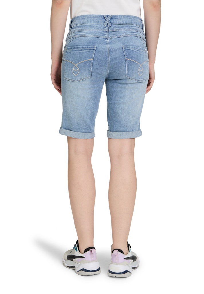 Cartoon Damen Shorts Middle Blue Den