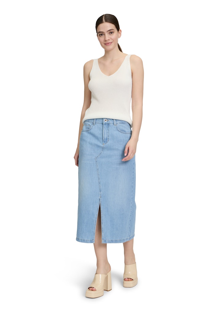 Cartoon Damen Rcke Middle Blue Den