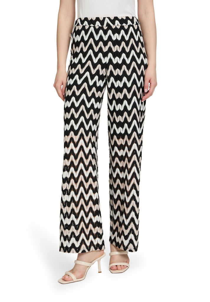 Betty & Co Damen Hosen Black/Brown