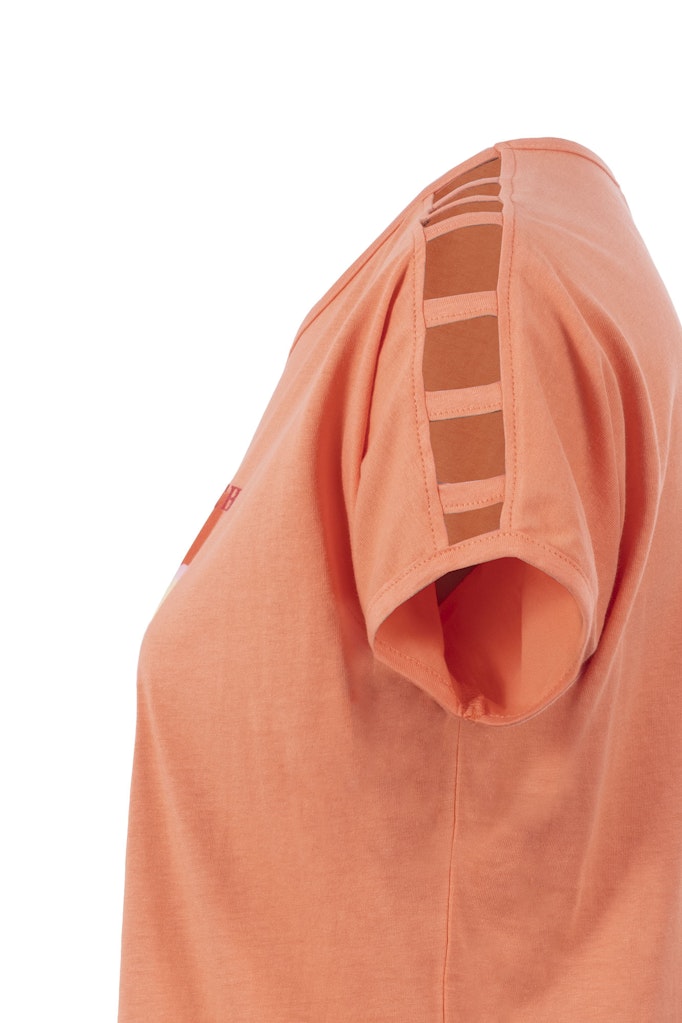 Soquesto Damen T-Shirts Blutorange