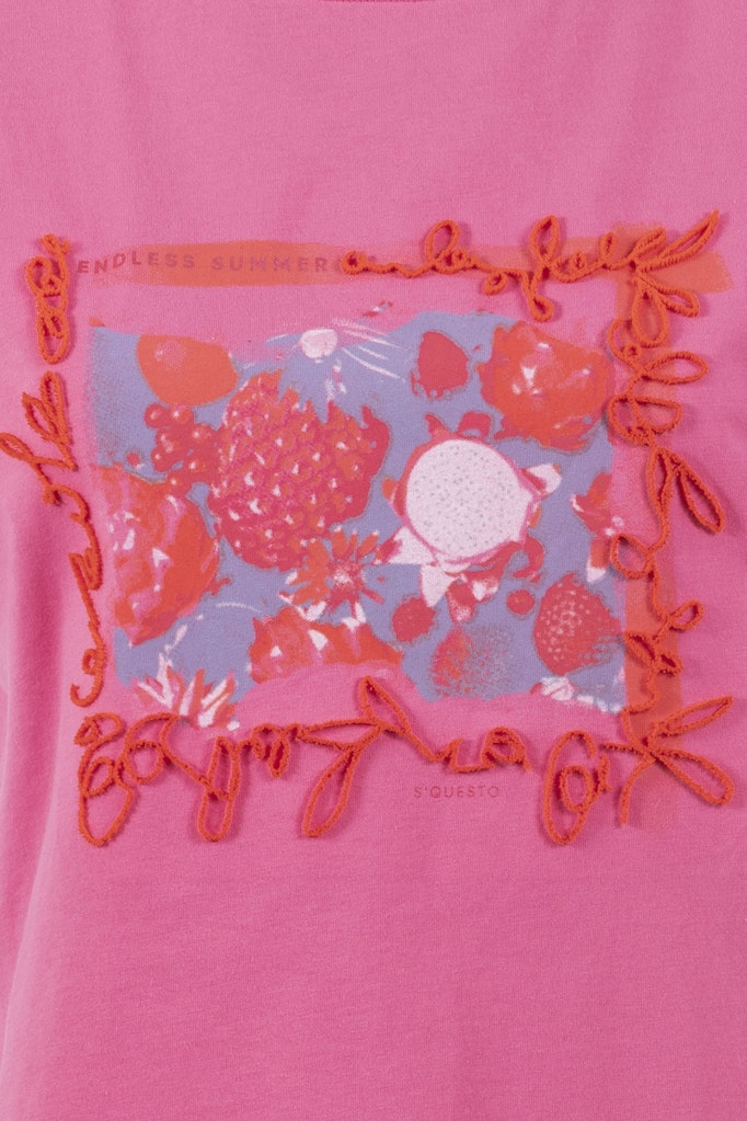 Soquesto Damen T-Shirts Pink