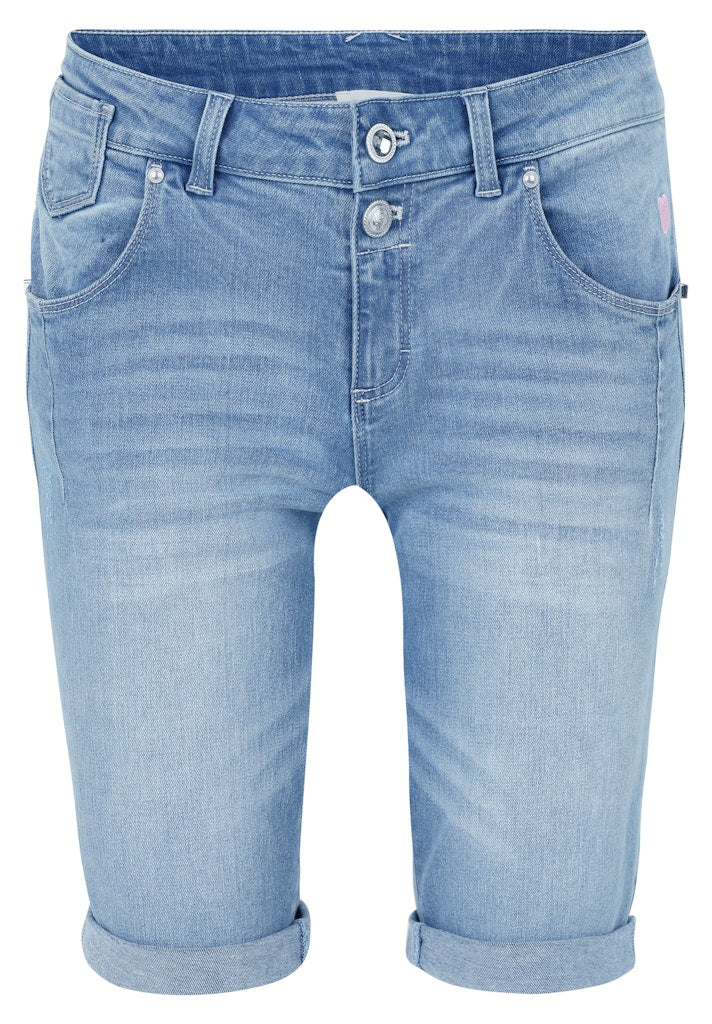 Cartoon Damen Shorts Middle Blue Den