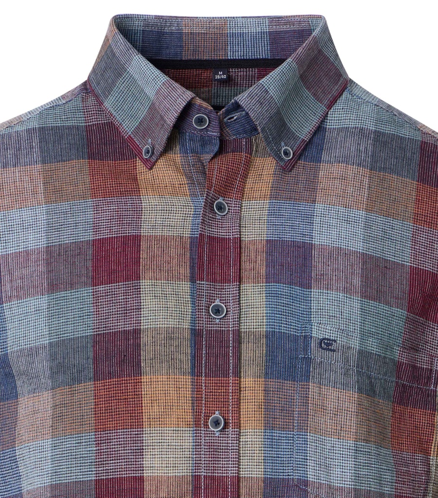 Casa Moda Herren Hemden kurz Blau