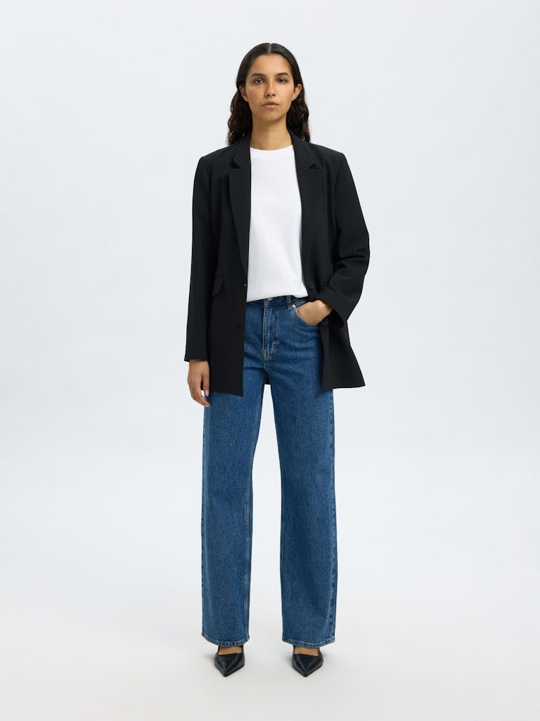 Selected Femme Damen Jeans Medium Blue Den